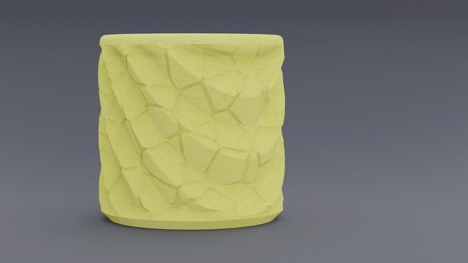 Pen Holder voronoi pattern 3D model