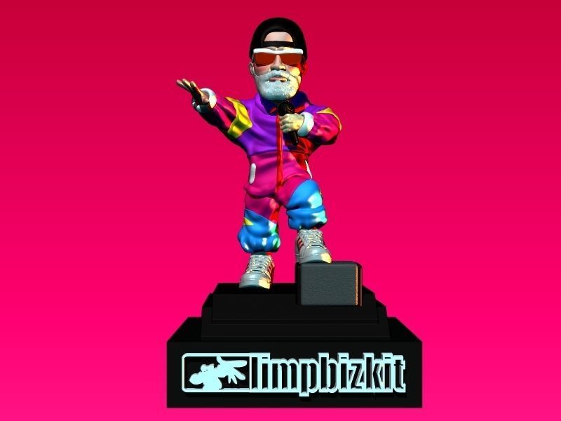FRED DURST LIMP BIZKIT NEW METAL ROCK HIP HOP LOLLAPALOOZA 3D