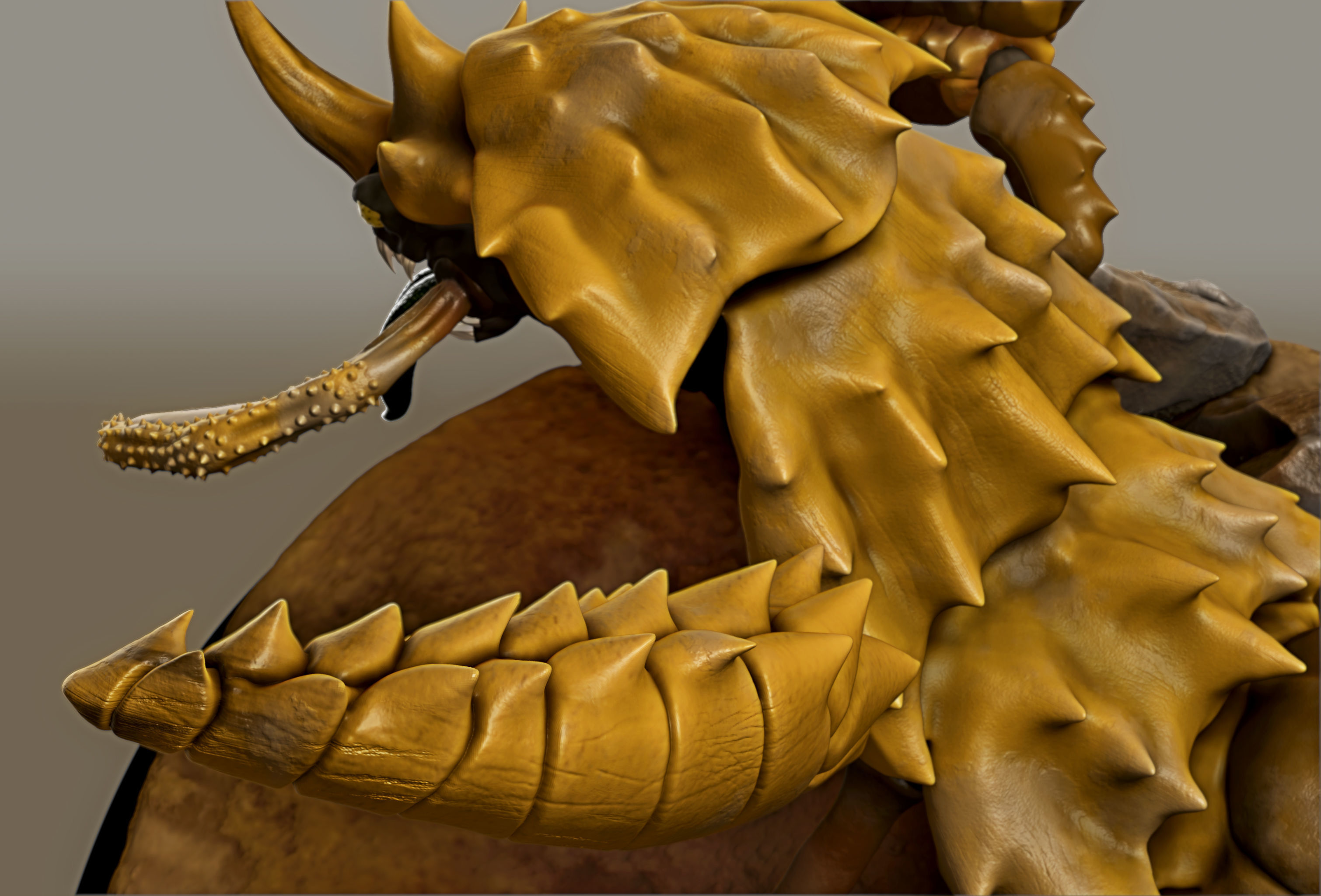 ANKHEG - DUNGEON AND DRAGONS CREATURE 3D print model_4