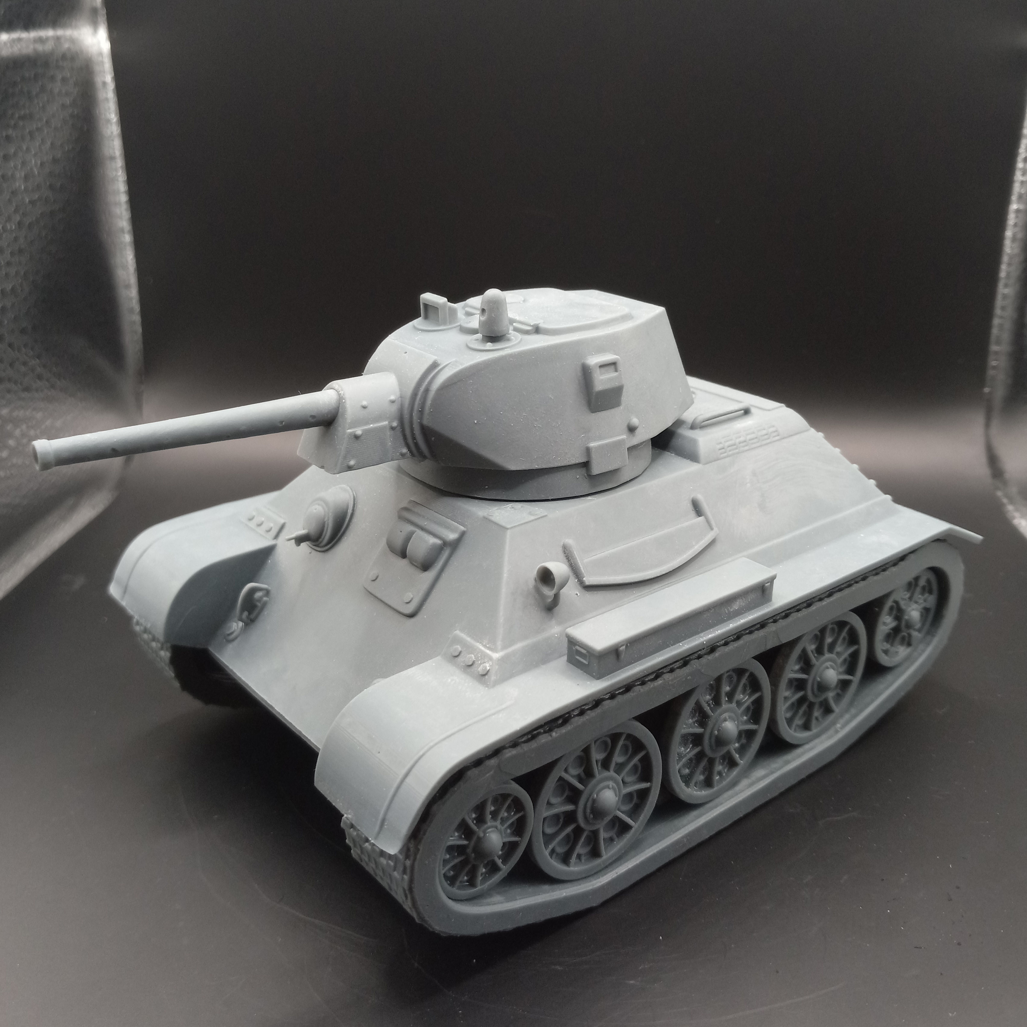 T-34 Toon Tank  3D print model STL 3D print model_2