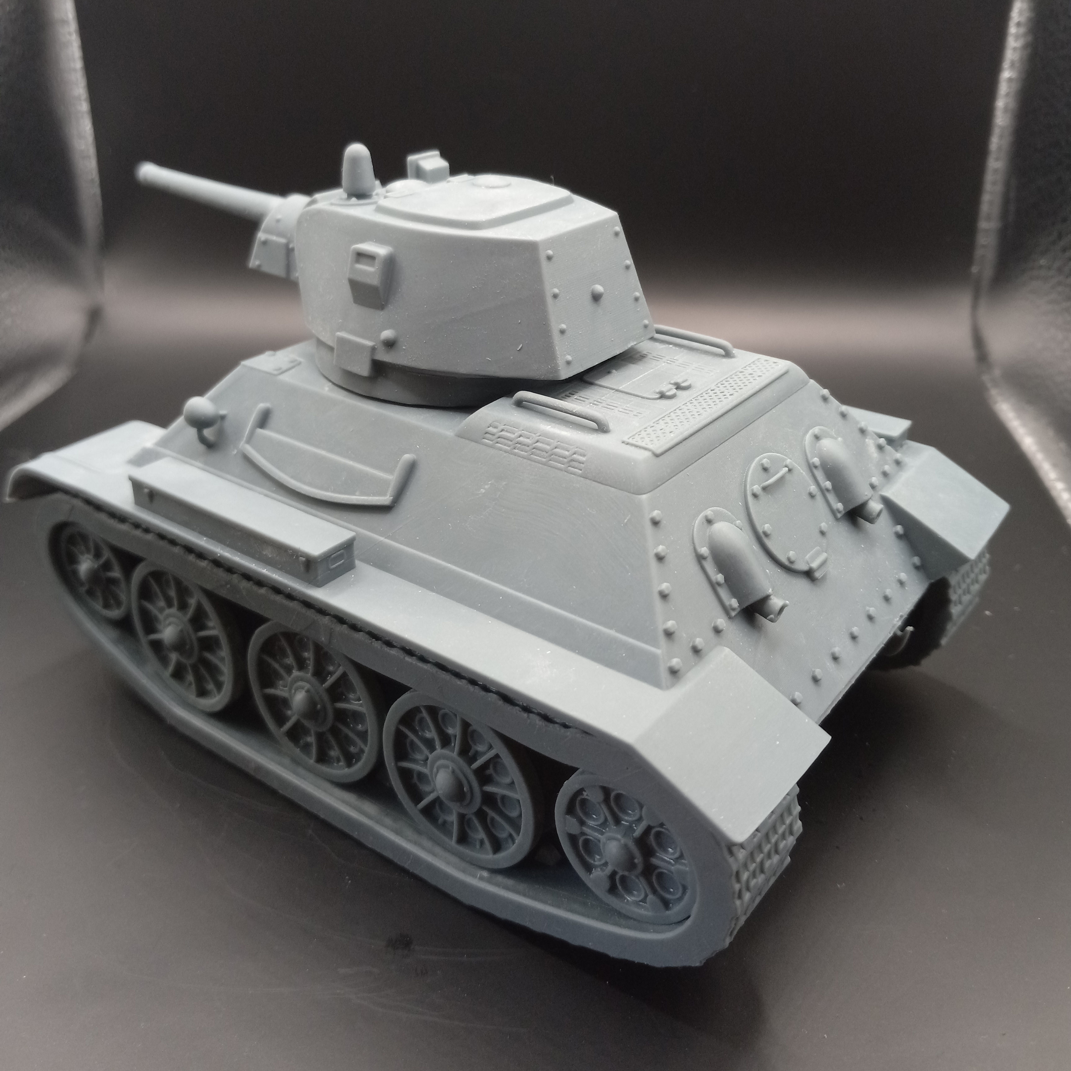 T-34 Toon Tank  3D print model STL 3D print model_6