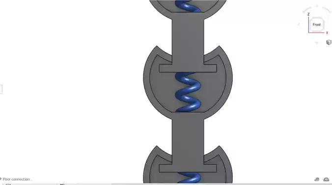 Spring Stretchable bracelet cad file