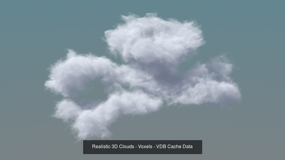 Realistic 3D Clouds - Voxels - VDB Cache Data 3D Model Collection_1