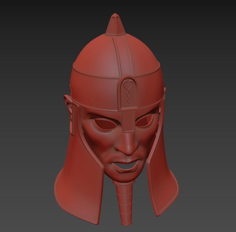 Ancient Mesopotamia Fantasy Helmet 3D Print Ready 3D print model_42