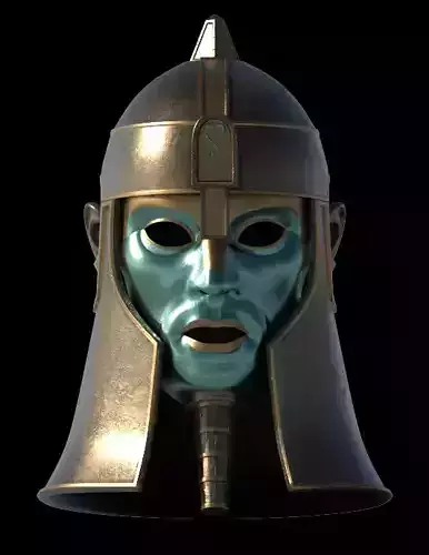 Ancient Mesopotamia Fantasy Helmet 3D Print Ready 3D print model