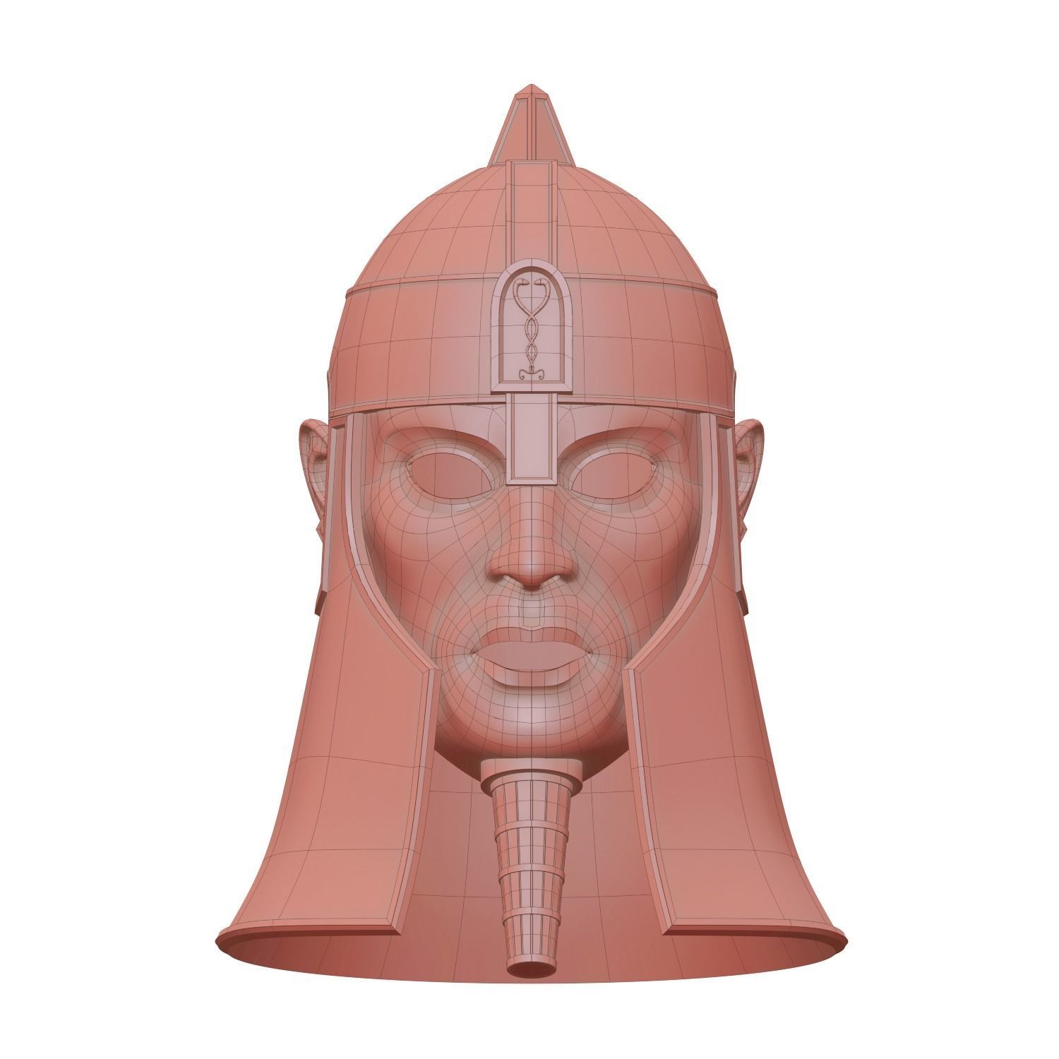 Ancient Mesopotamia Fantasy Helmet 3D Print Ready 3D print model_11