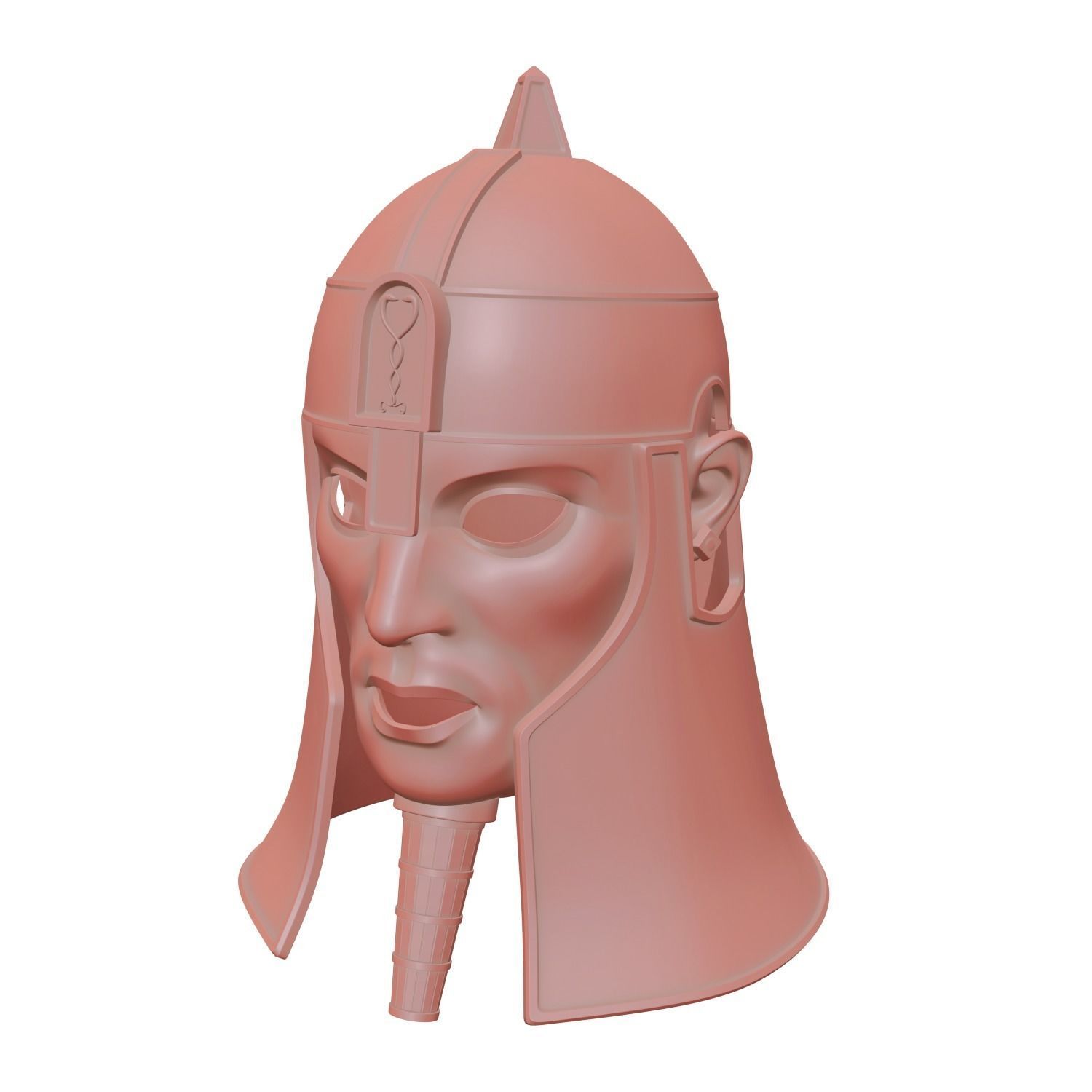 Ancient Mesopotamia Fantasy Helmet 3D Print Ready 3D print model_32