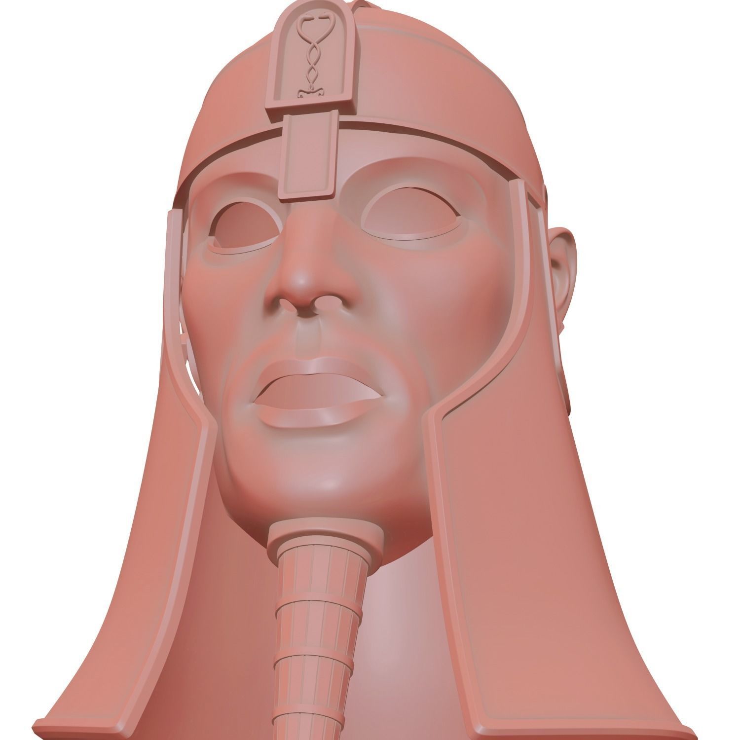 Ancient Mesopotamia Fantasy Helmet 3D Print Ready 3D print model_8