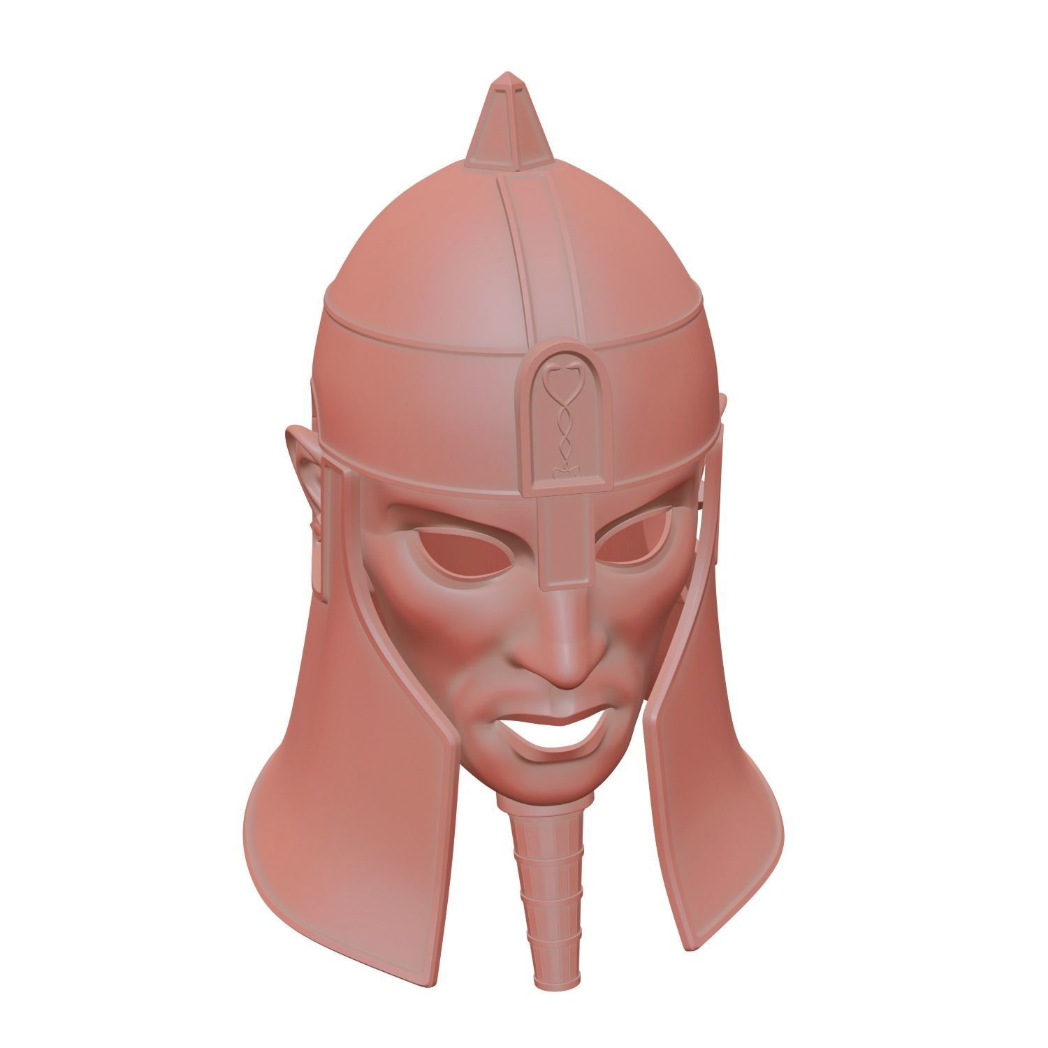 Ancient Mesopotamia Fantasy Helmet 3D Print Ready 3D print model_7