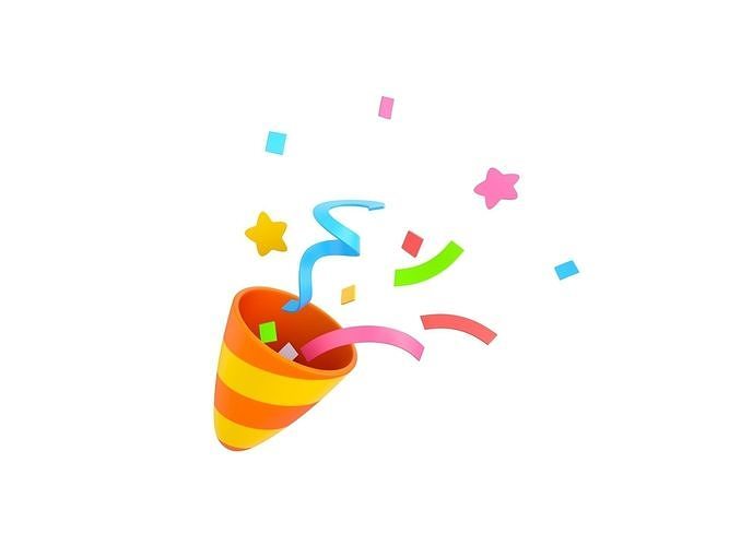 Party Popper 3D model