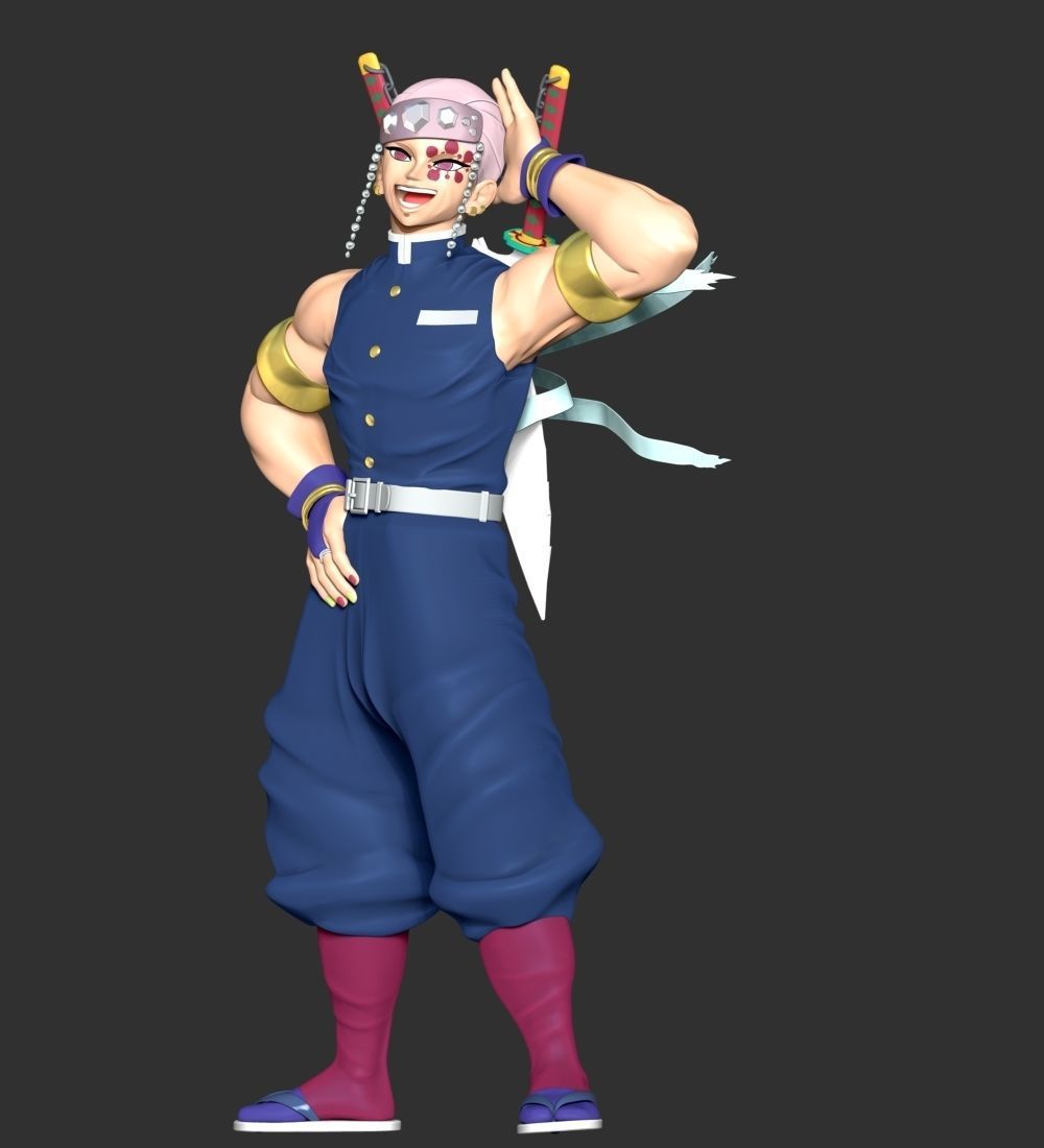 Tengen Uzui - Demon Slayer Kimetsu no Yaiba 3D print model_4