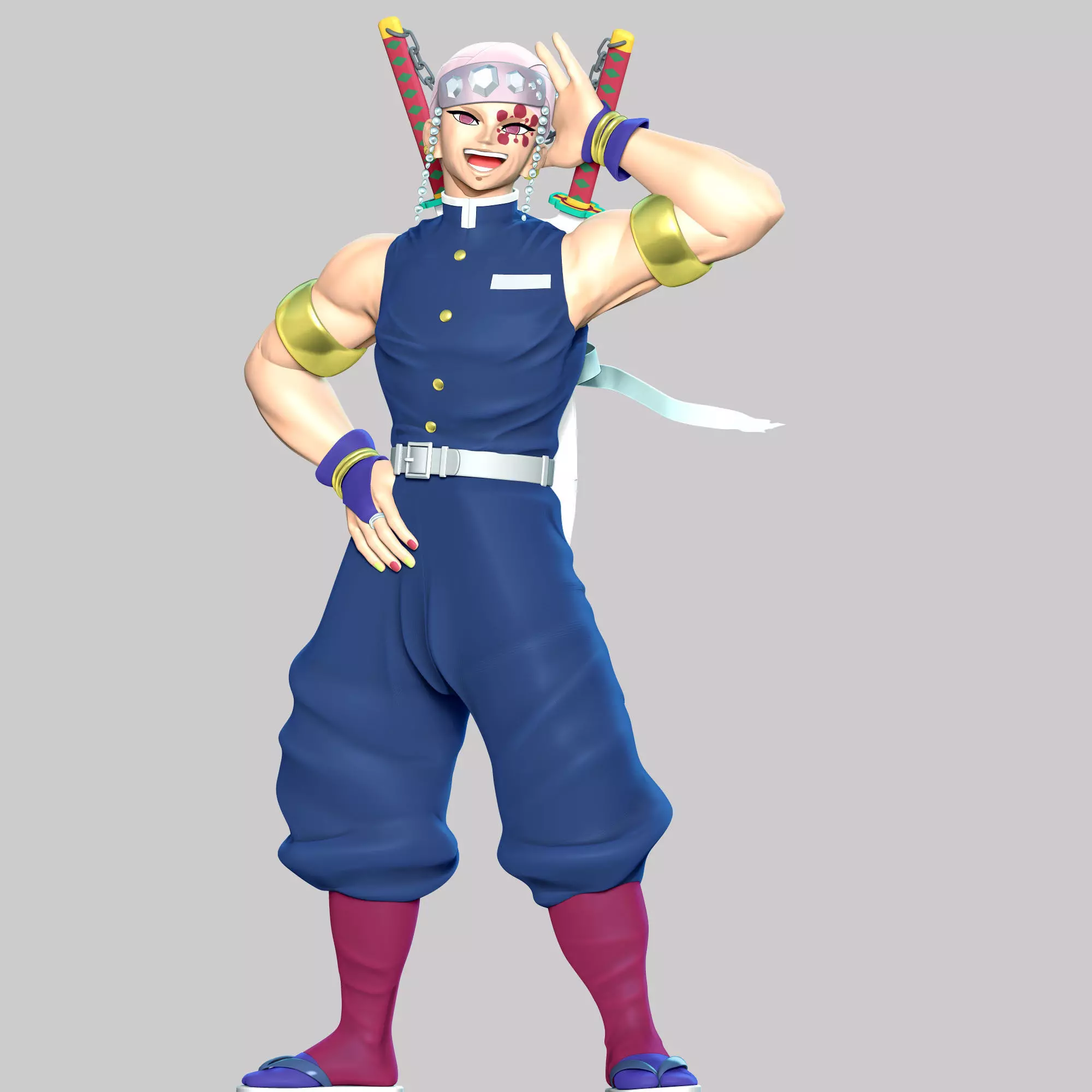 Tengen Uzui - Demon Slayer Kimetsu no Yaiba 3D print model_0