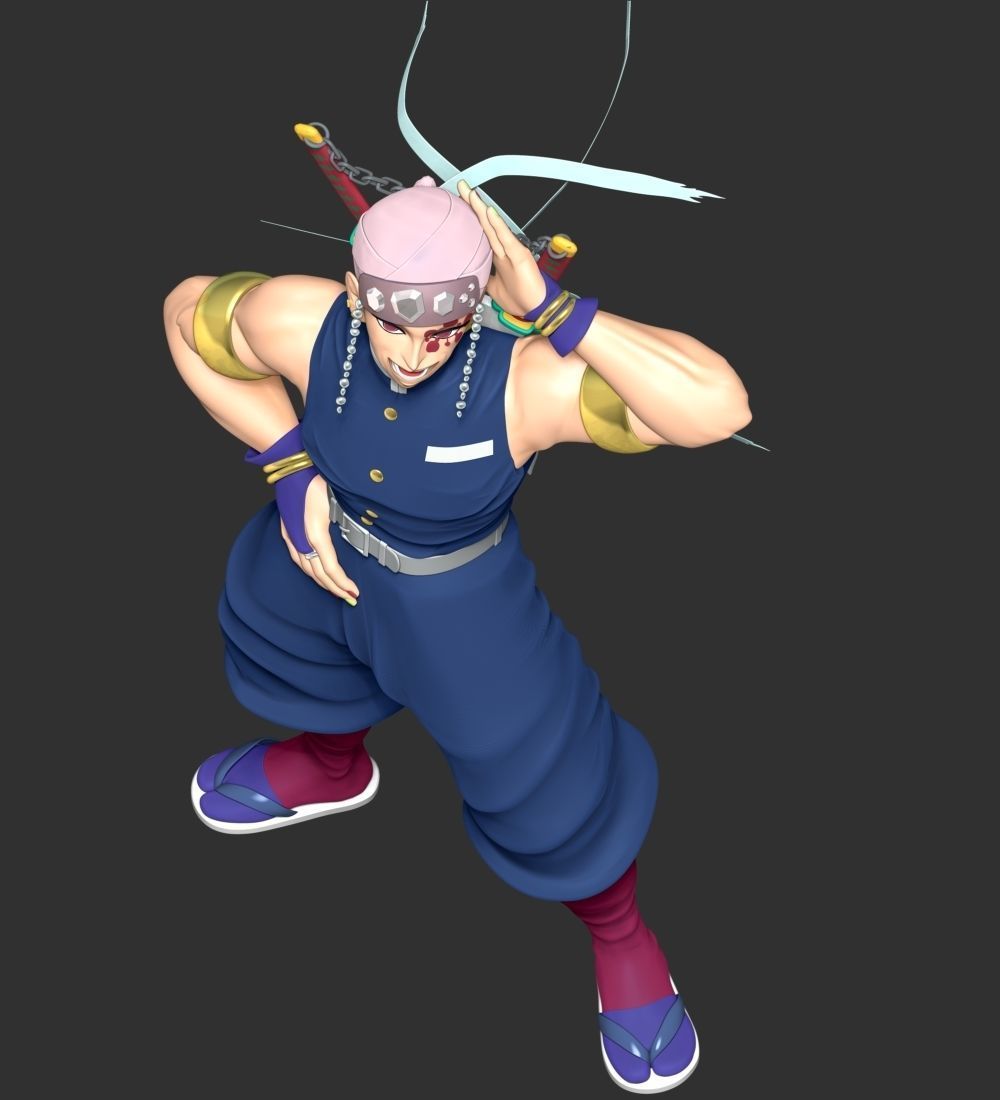 Tengen Uzui - Demon Slayer Kimetsu no Yaiba 3D print model_8