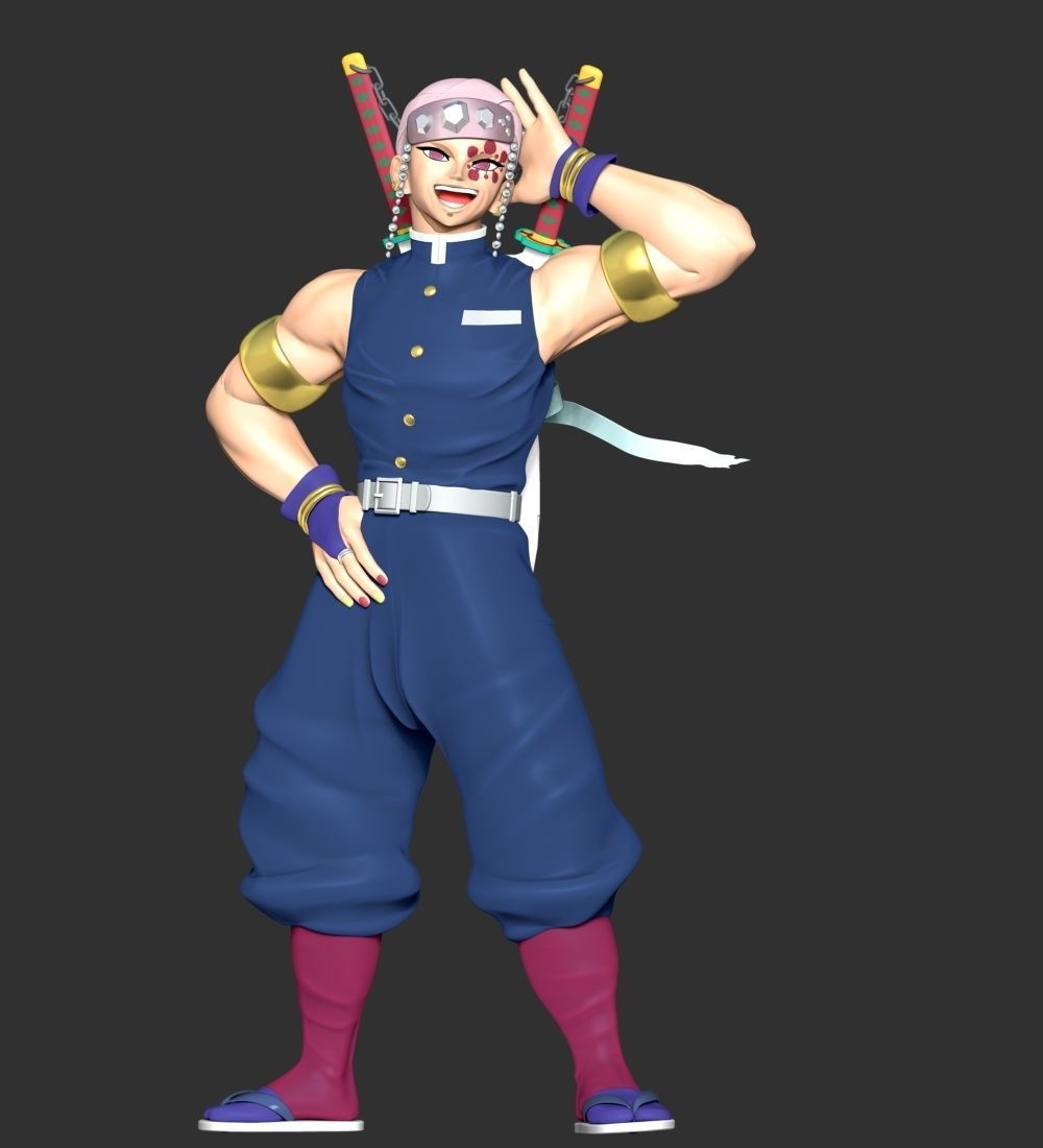 Tengen Uzui - Demon Slayer Kimetsu no Yaiba 3D print model_2