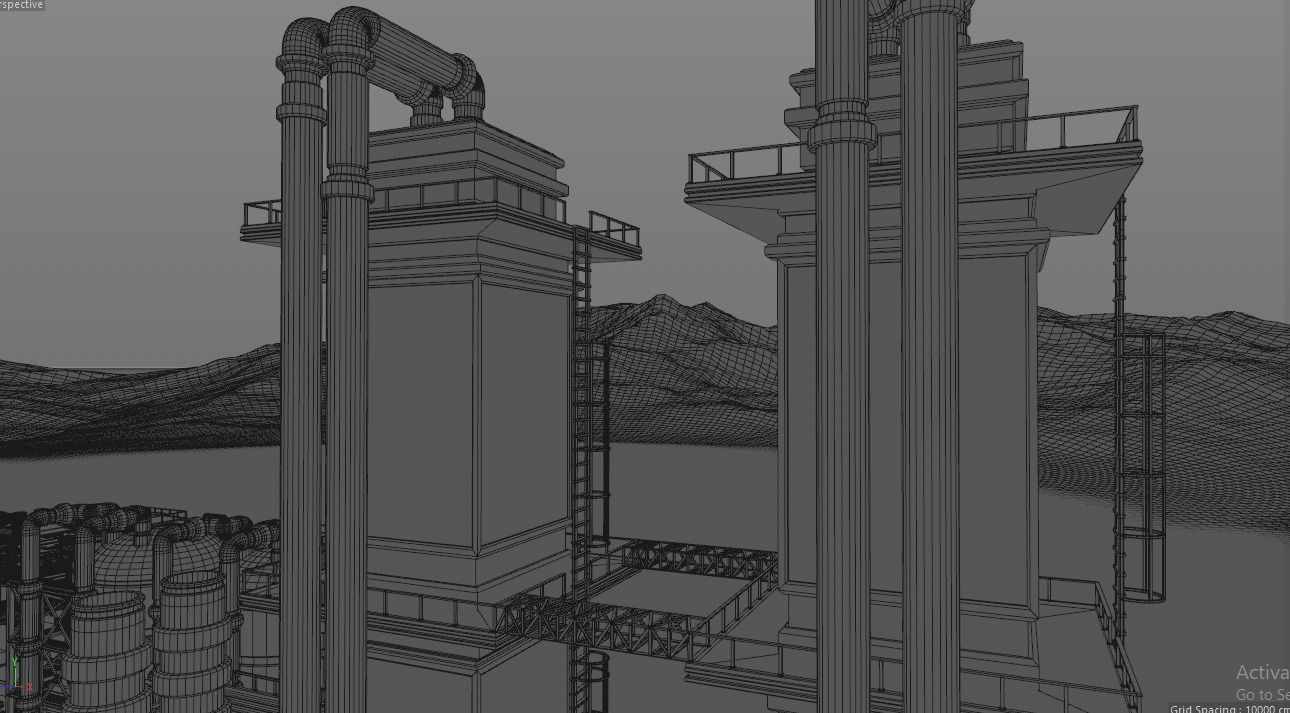 oil factory 3D model_12