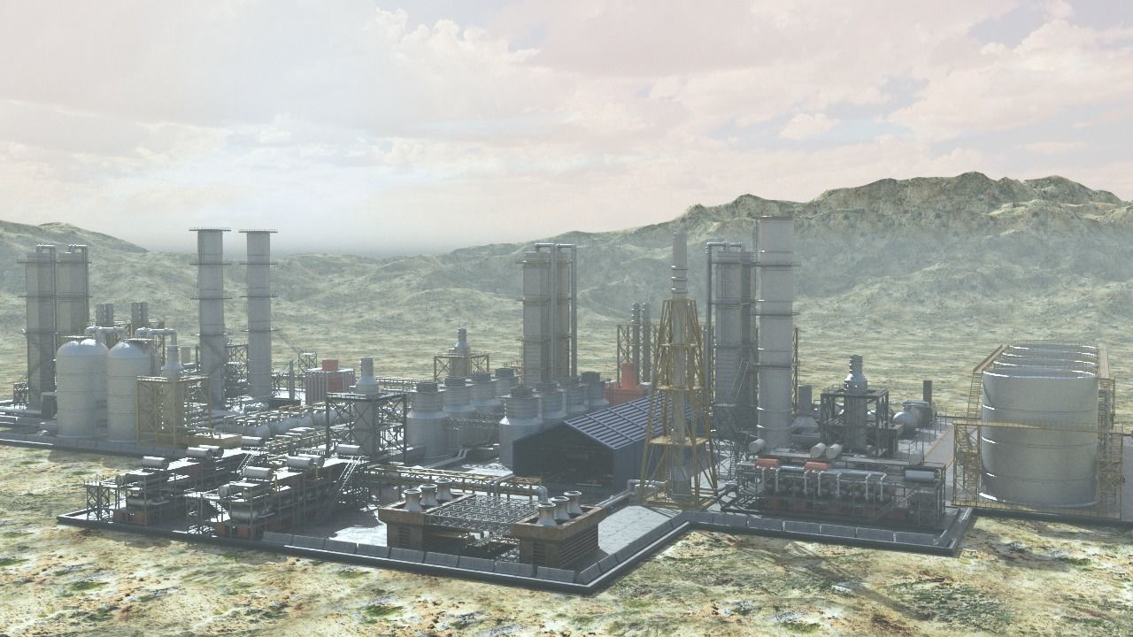 oil factory 3D model_15