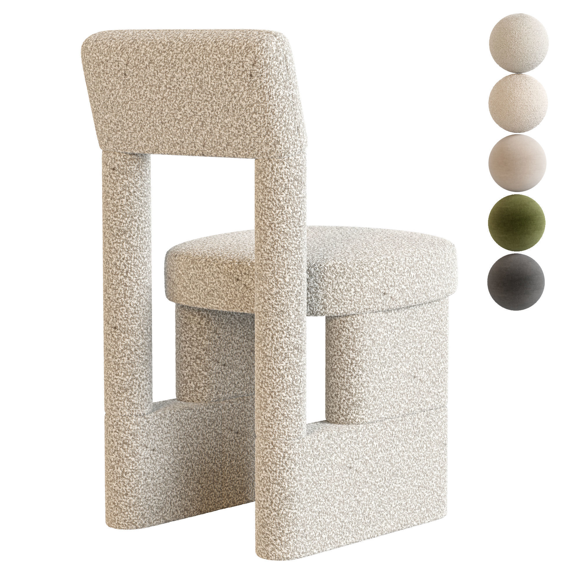 URBAN chair By Woo 3D model_5