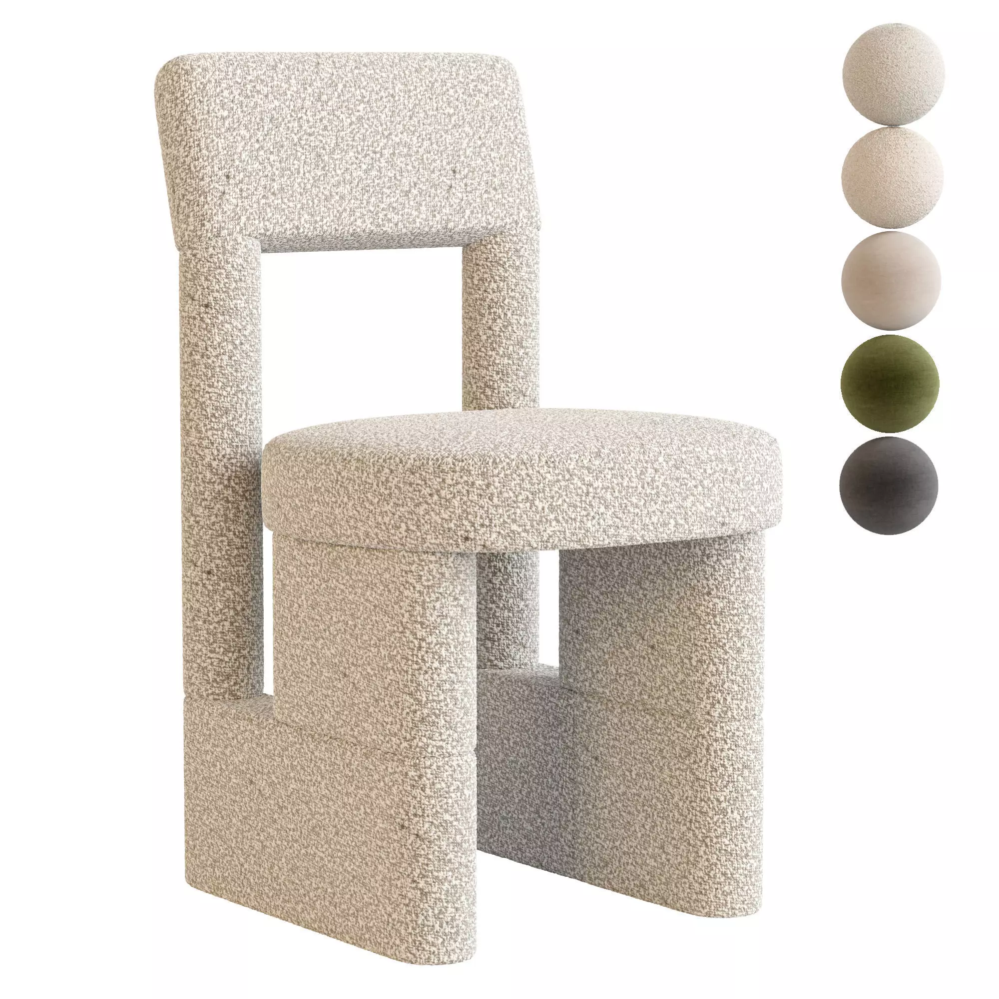 URBAN chair By Woo 3D model_0