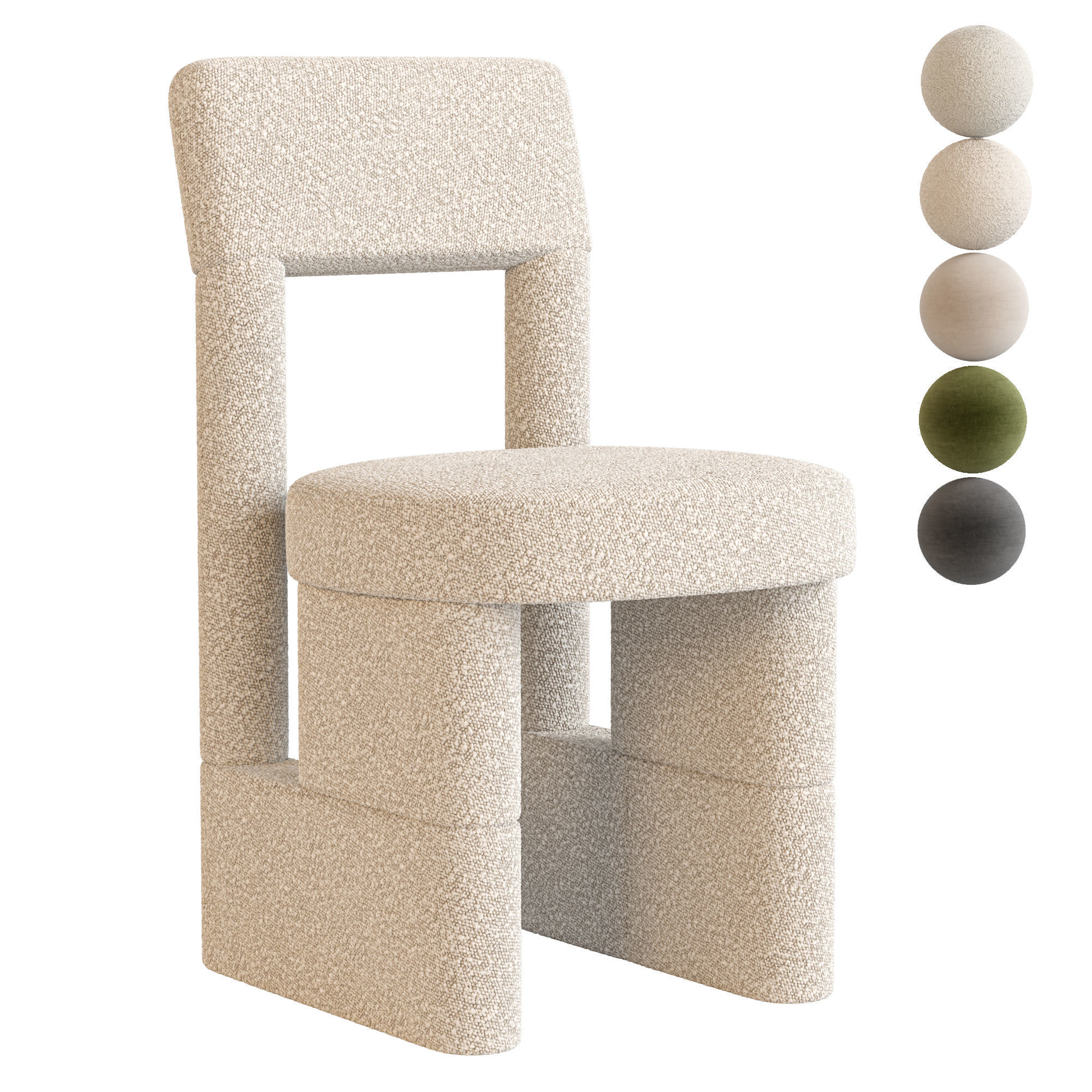 URBAN chair By Woo 3D model_1