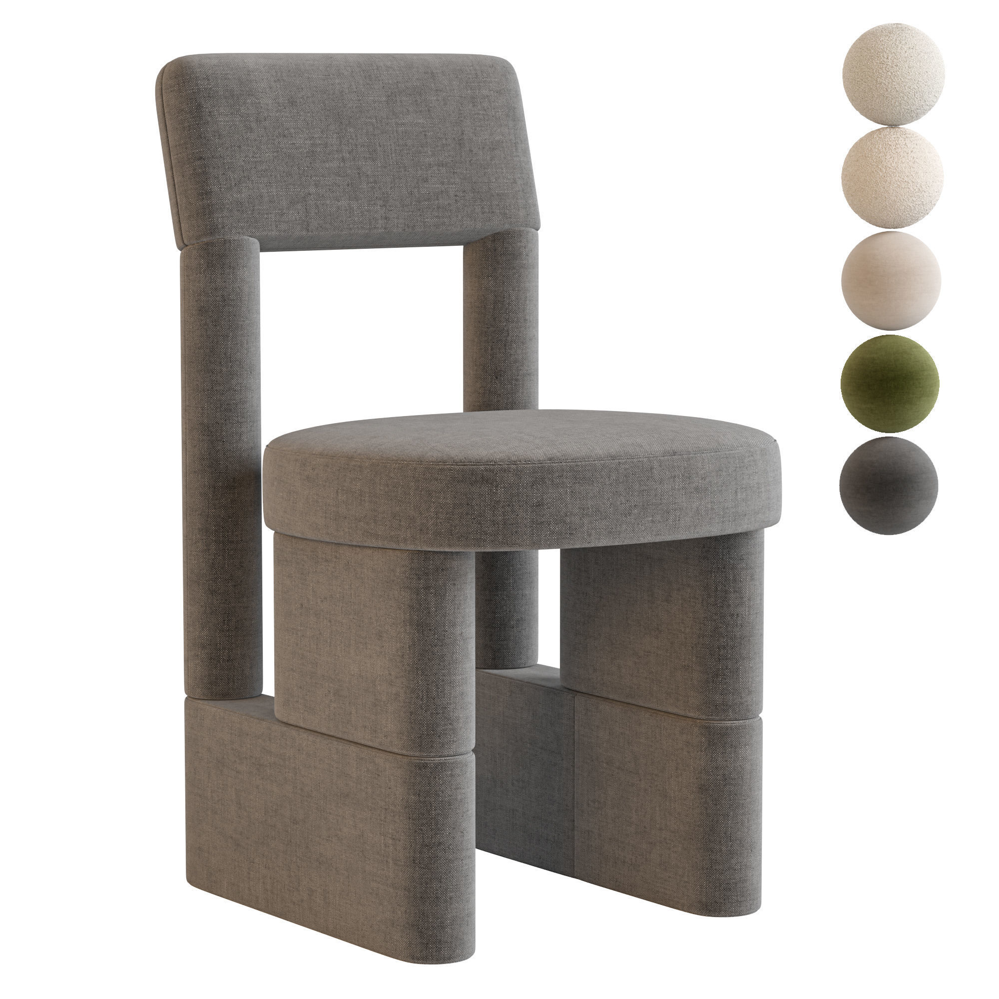 URBAN chair By Woo 3D model_4