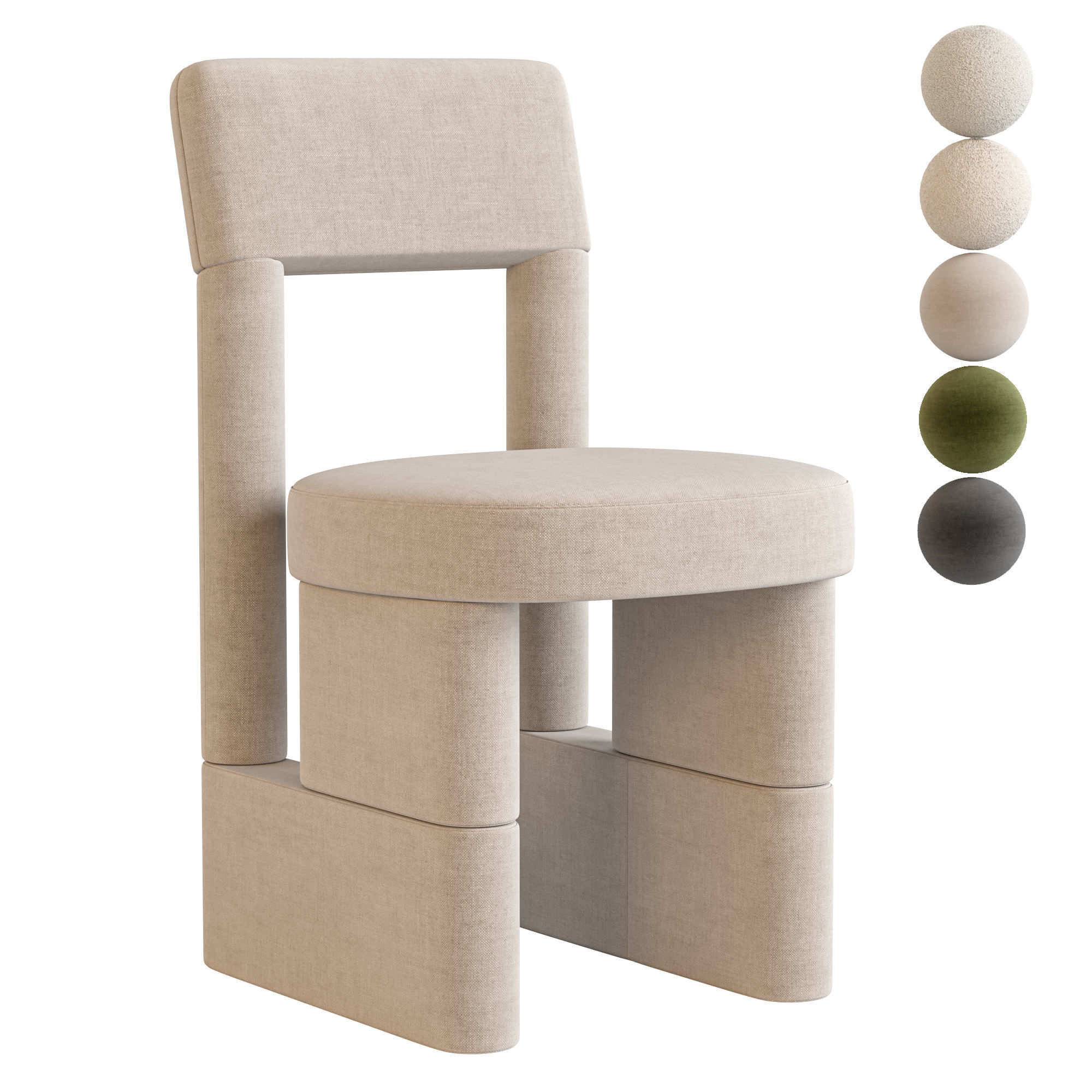 URBAN chair By Woo 3D model_2