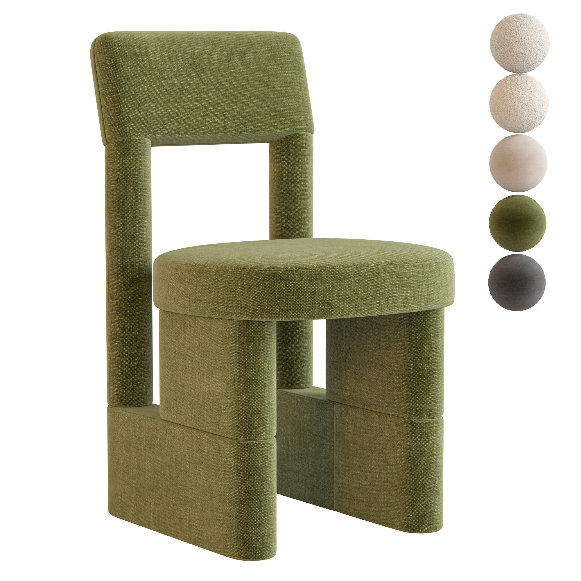 URBAN chair By Woo 3D model_3