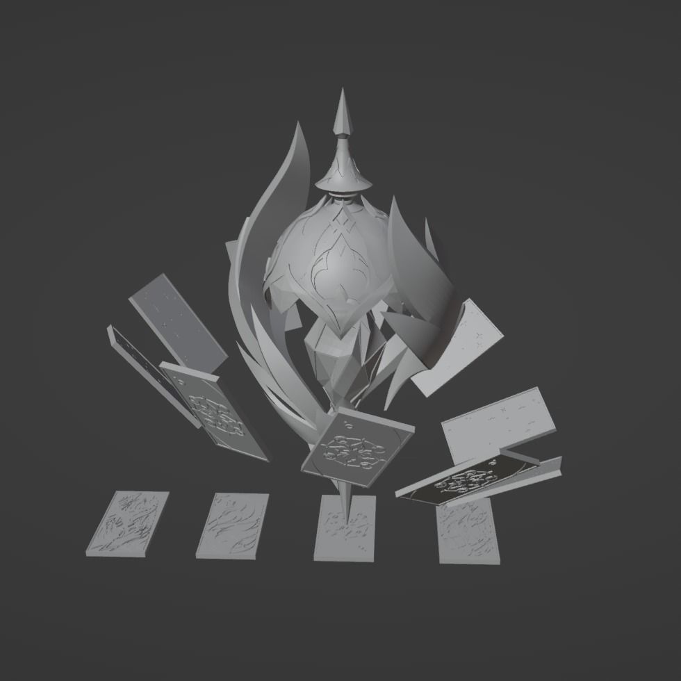 Black Swan Weapon - Honkai Star Rail Cosplay 3D print model_7