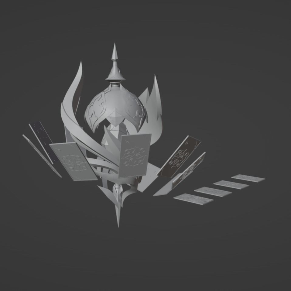 Black Swan Weapon - Honkai Star Rail Cosplay 3D print model_8