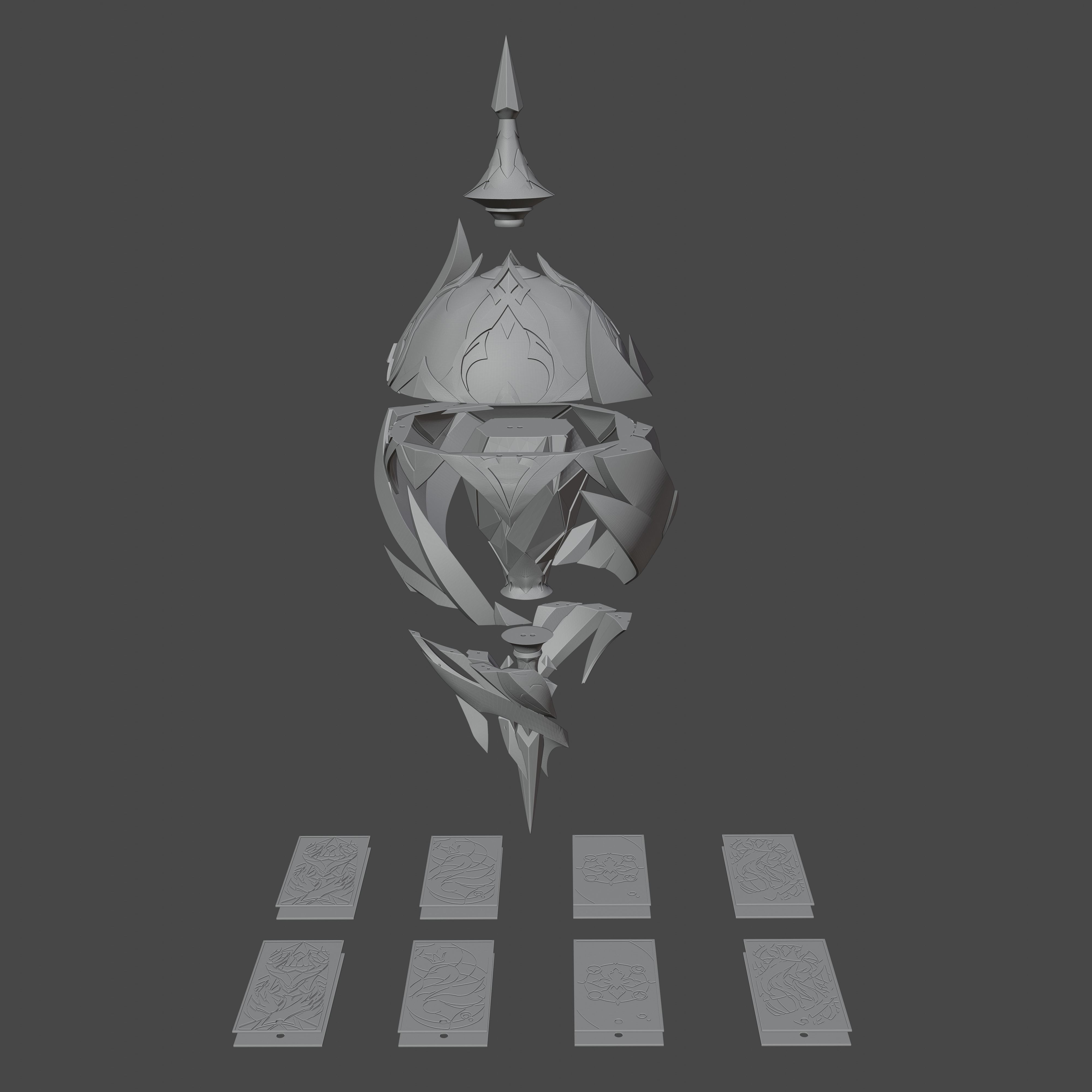 Black Swan Weapon - Honkai Star Rail Cosplay 3D print model_9