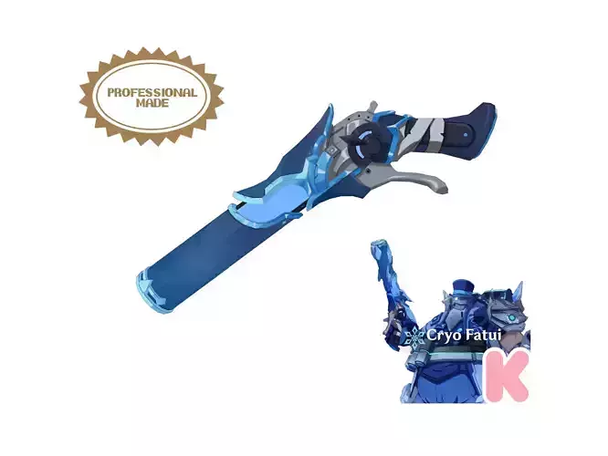 Fatui Cryo Gun - Genshin Impact Cosplay 3D print model