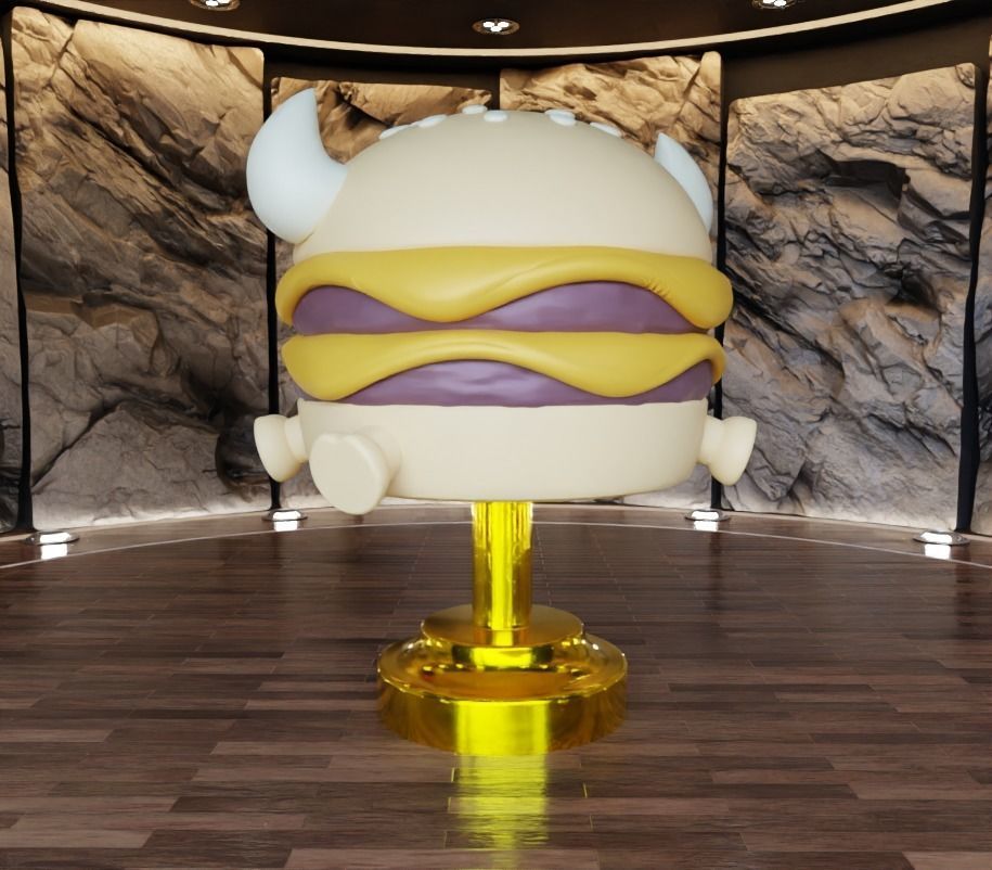 Fools Beefy Burger Fan Art Toy 3D print model_6