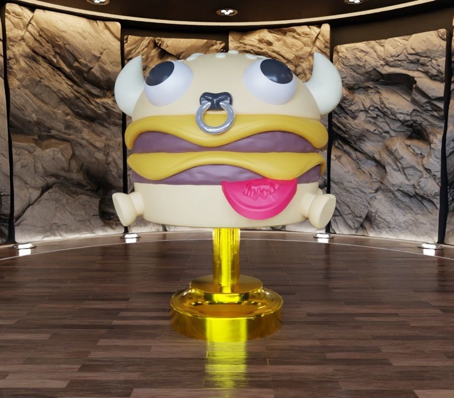 Fools Beefy Burger Fan Art Toy 3D print model_10