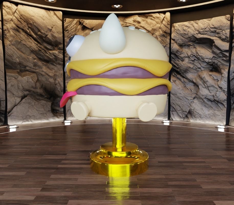 Fools Beefy Burger Fan Art Toy 3D print model_7