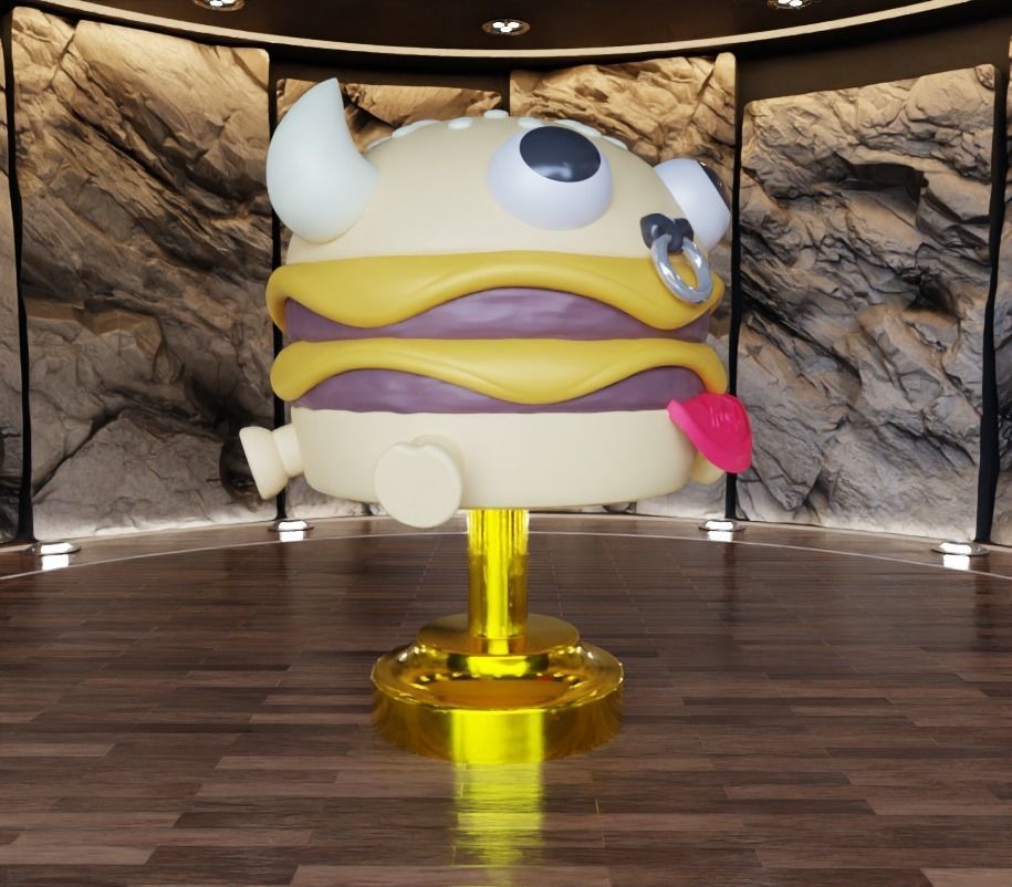 Fools Beefy Burger Fan Art Toy 3D print model_3