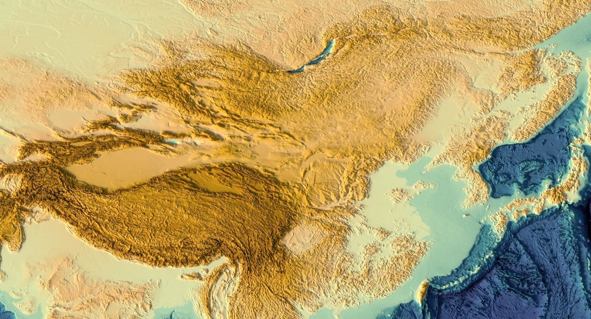 World Map with Detailed Relief and Ocean Floor 3D model_7