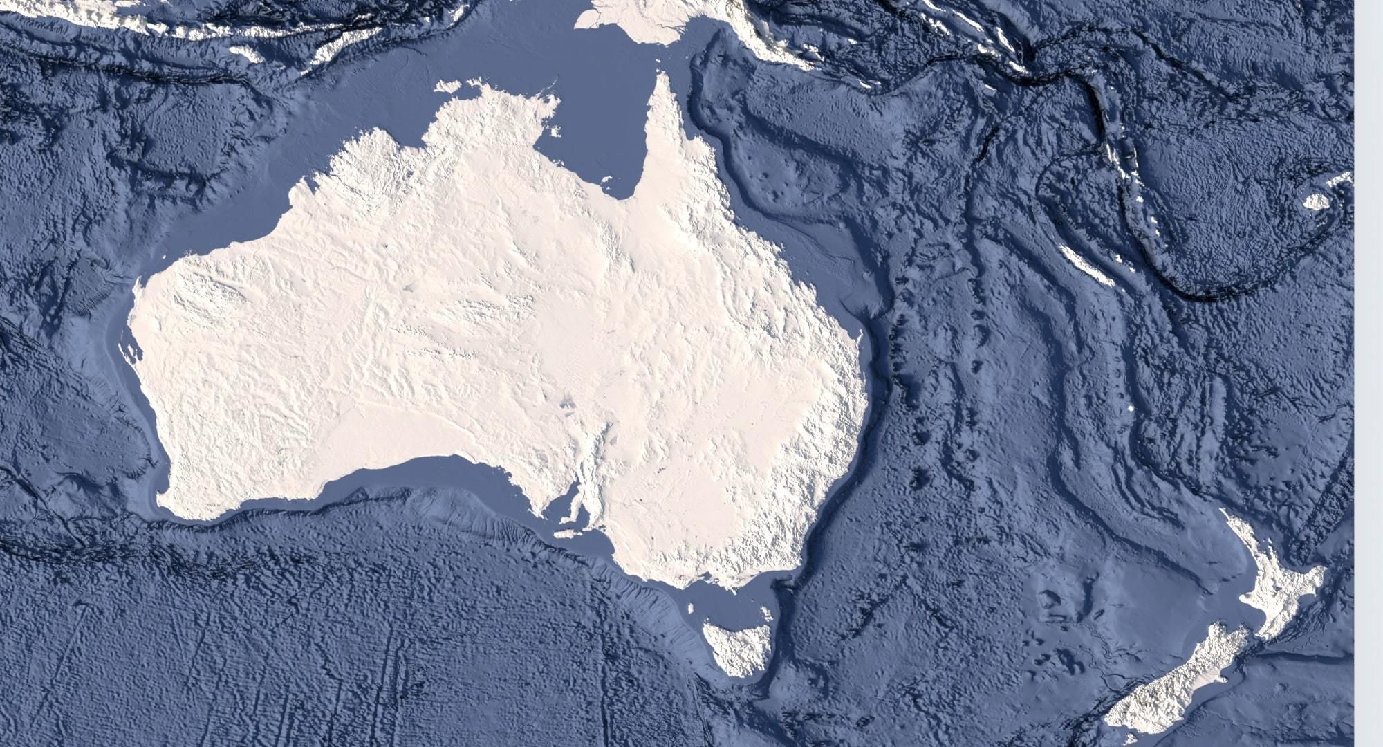 World Map with Detailed Relief and Ocean Floor 3D model_8