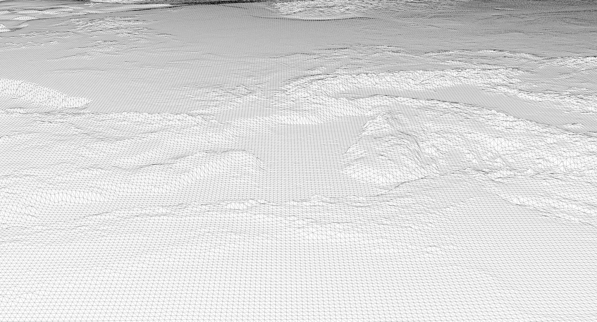 World Map with Detailed Relief and Ocean Floor 3D model_15