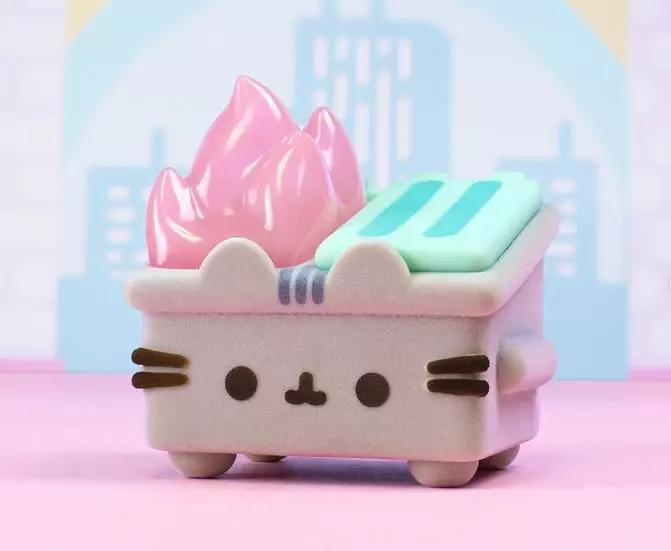 The Pusheen x Dumpster Fire Fan Art Toy 3D print model
