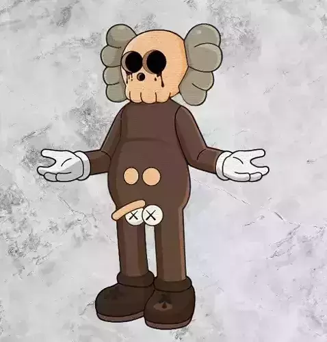 Kaws Big Lie Balls Fan Art Toy 3D print model