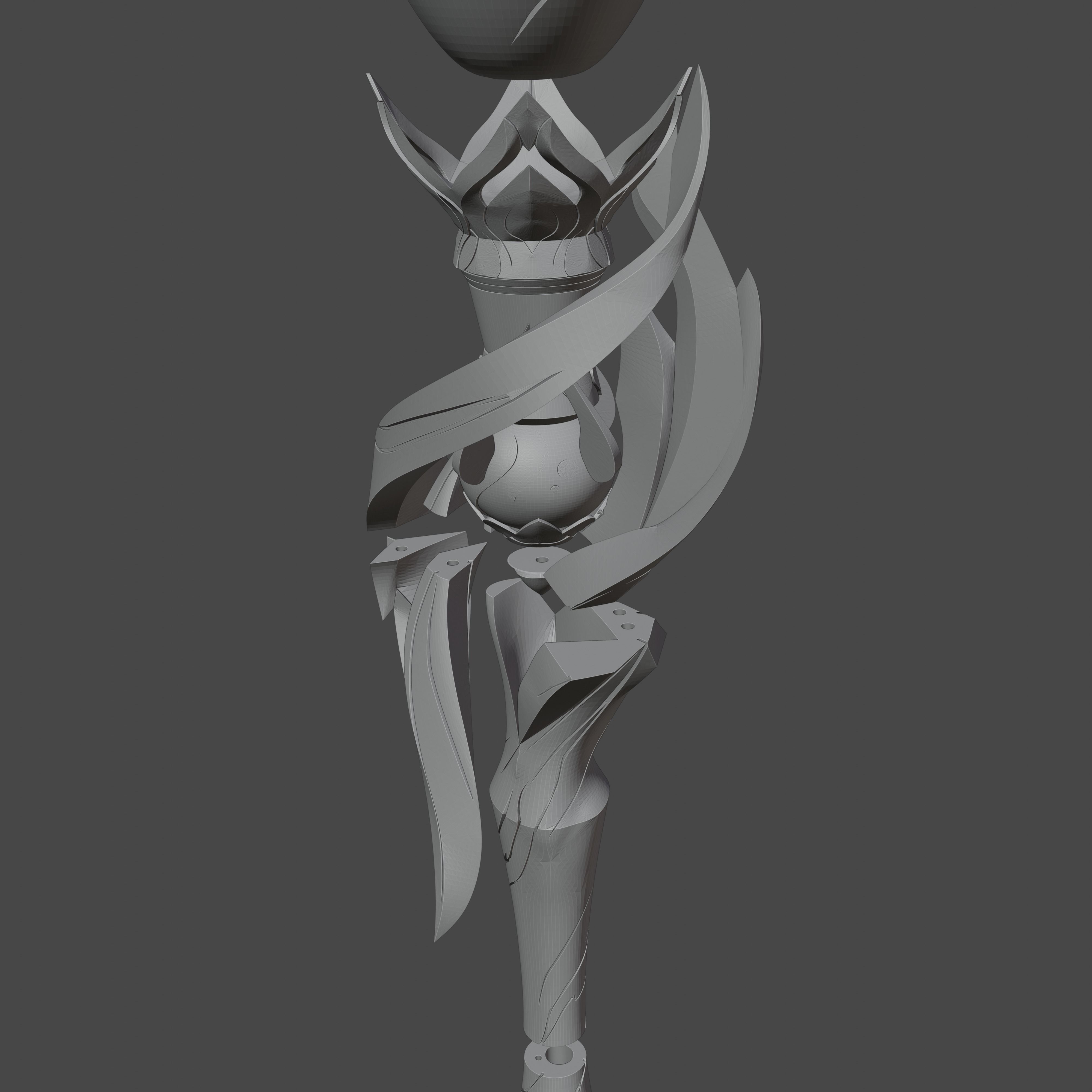 Hanya Brush - Honkai Star Rail Cosplay 3D print model_5