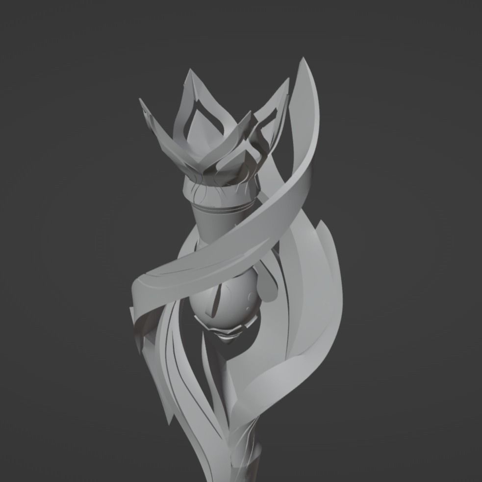 Hanya Brush - Honkai Star Rail Cosplay 3D print model_4