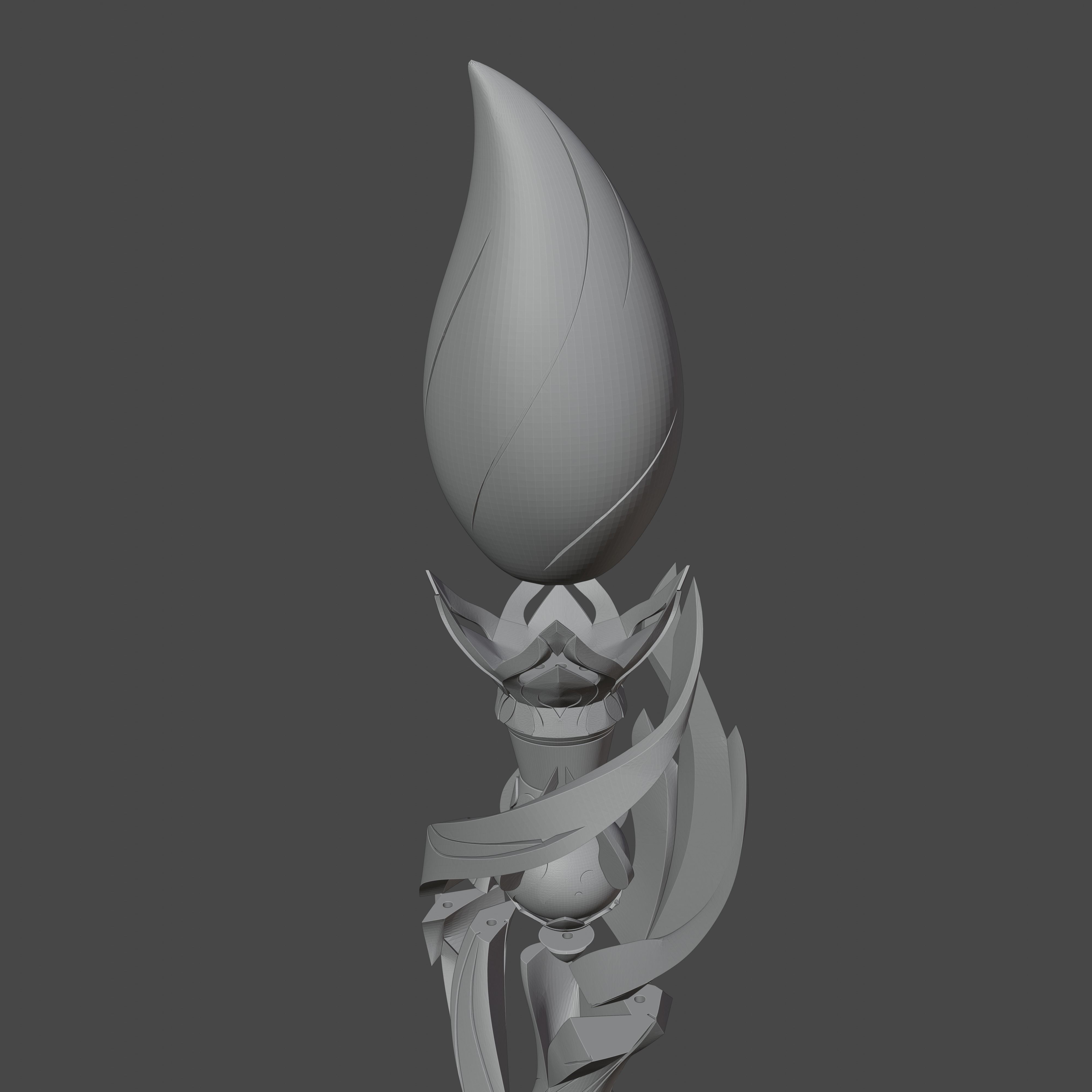 Hanya Brush - Honkai Star Rail Cosplay 3D print model_8