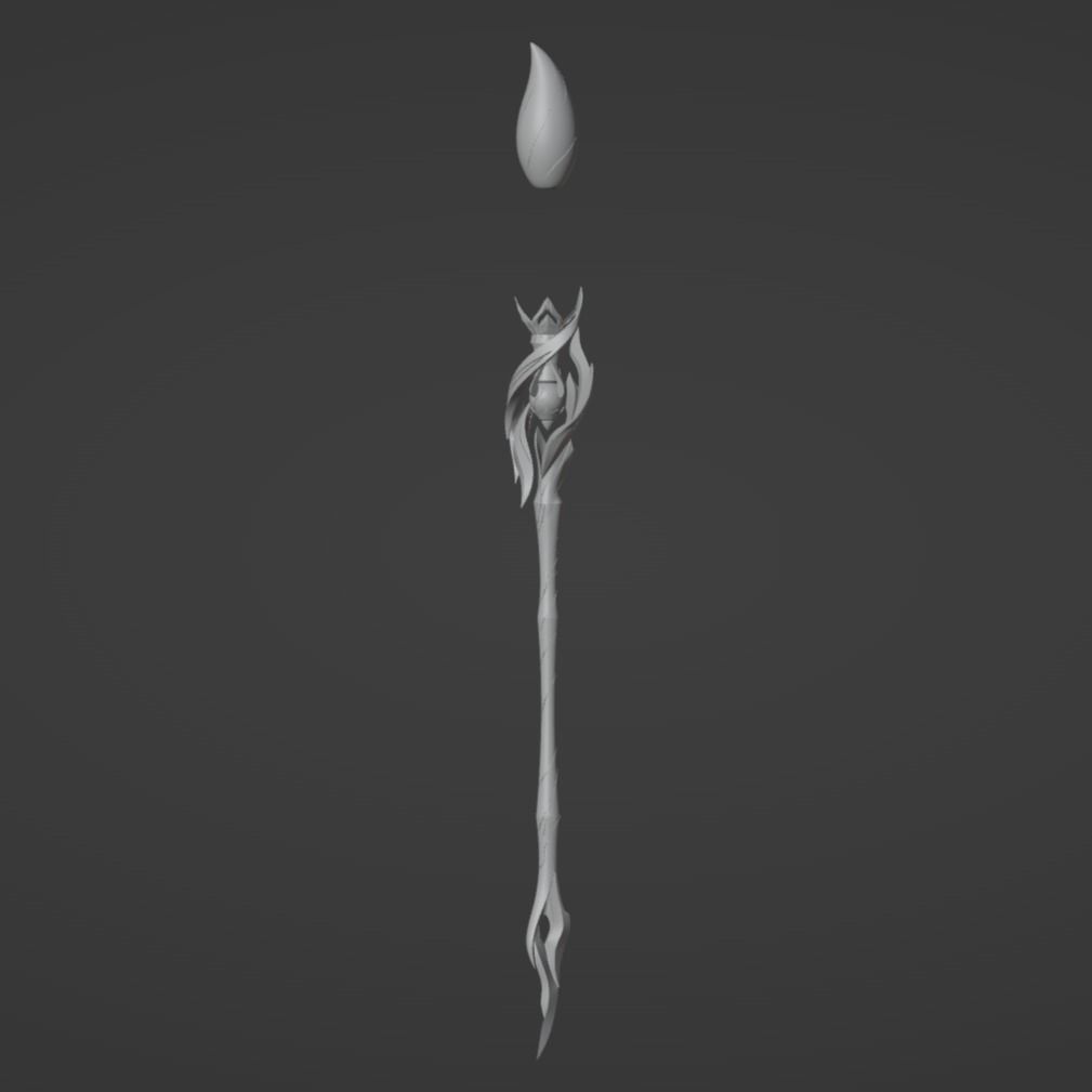 Hanya Brush - Honkai Star Rail Cosplay 3D print model_11