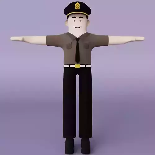 MINIMAL USA POLICE MAN CHARACTER