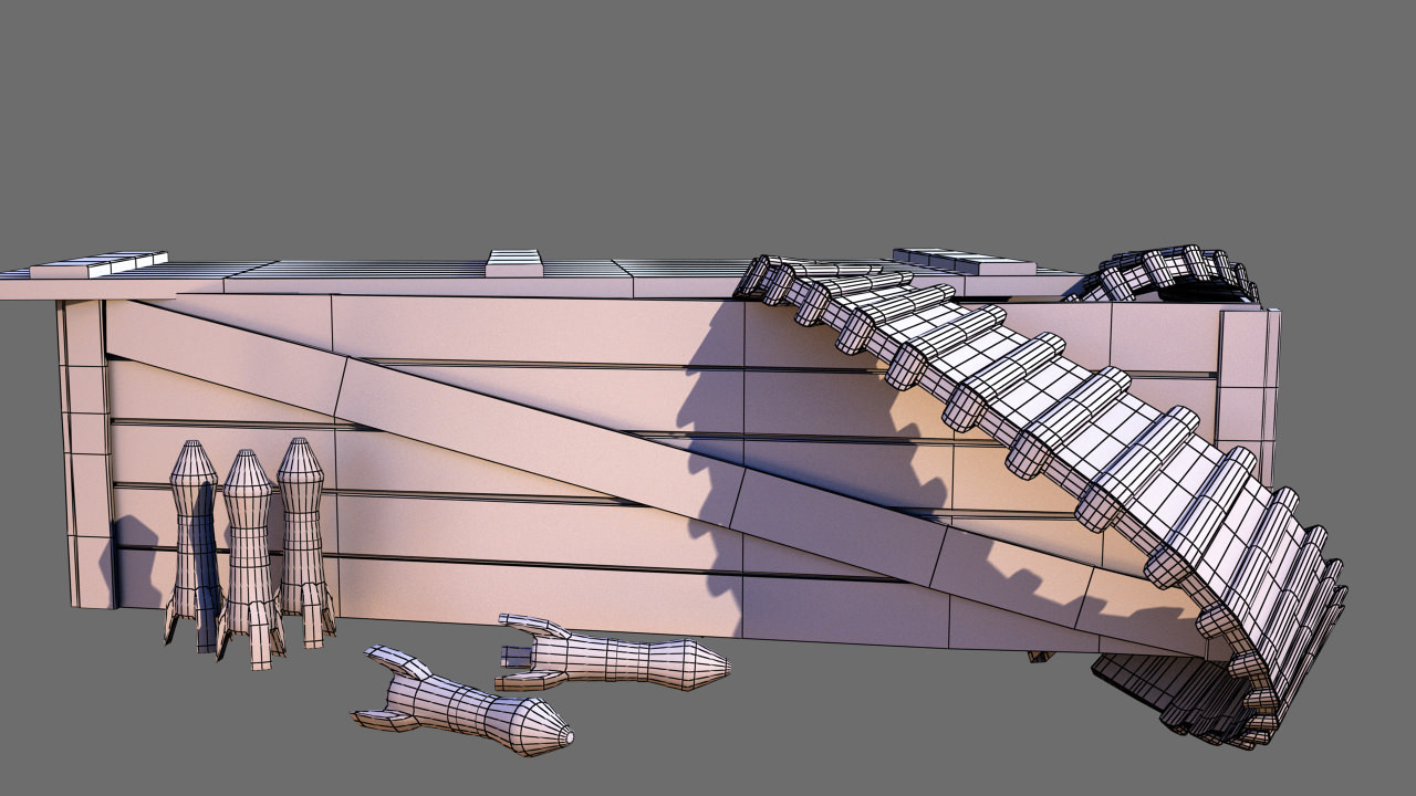 TF2 Sentry gun with munition 3D model_4