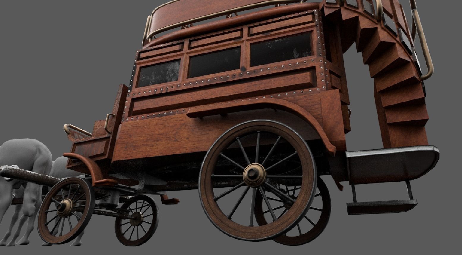 luxury duble deck bus cca1890 3D model_3