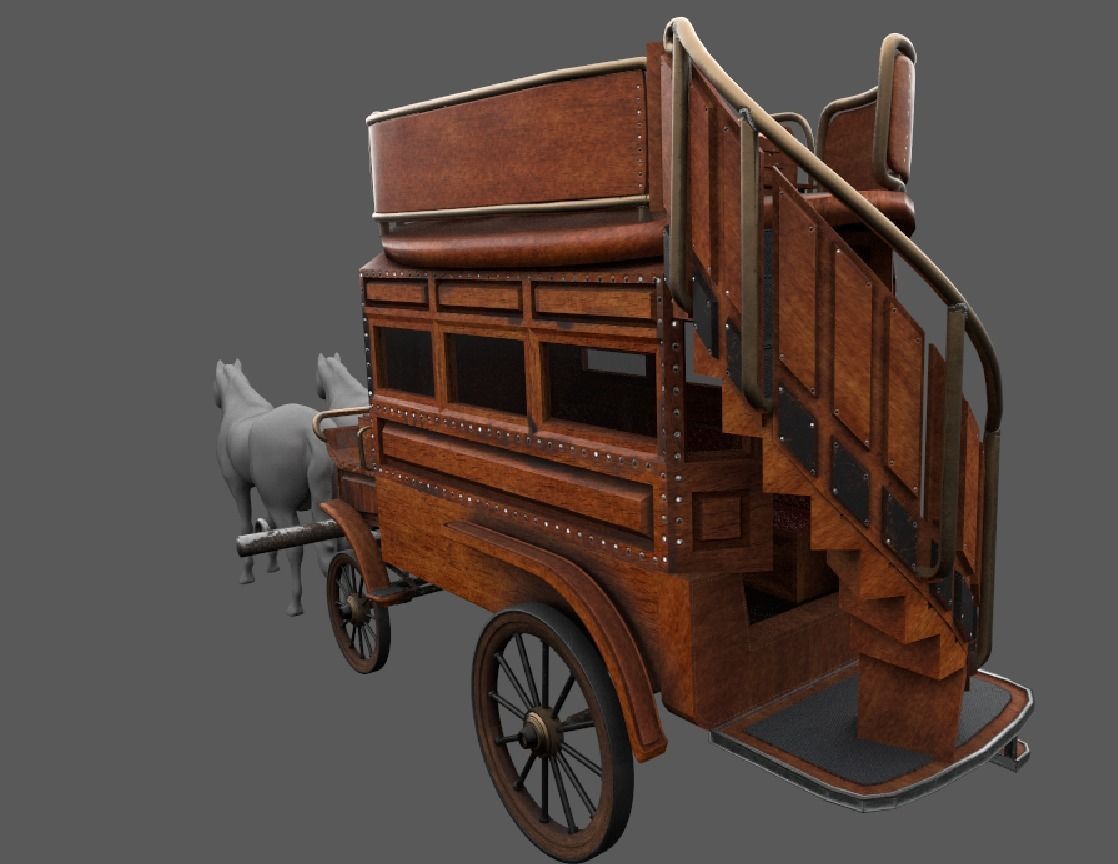 luxury duble deck bus cca1890 3D model_4