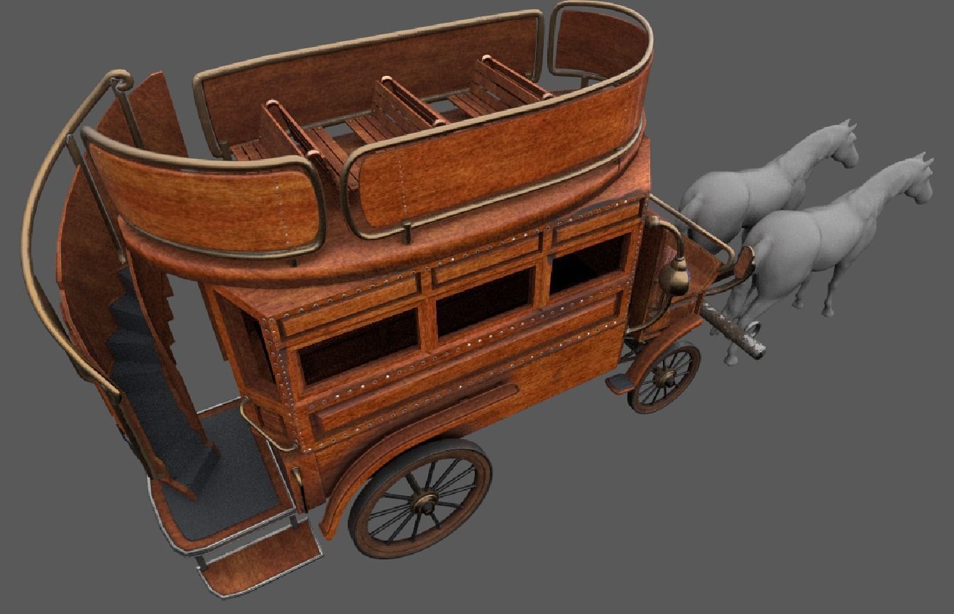 luxury duble deck bus cca1890 3D model_1