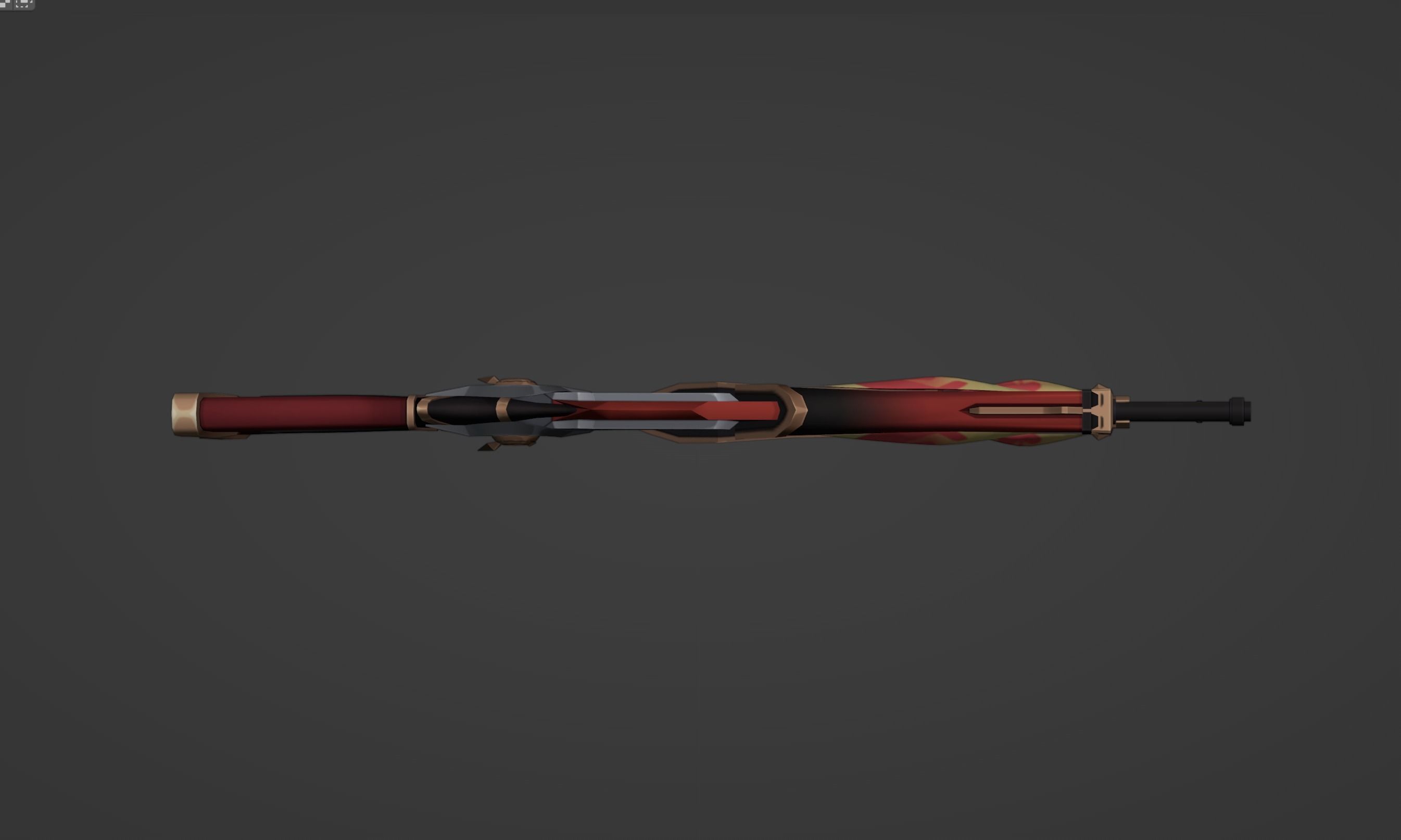 Fatui Pyro Gun - Genshin Impact Cosplay 3D print model_13