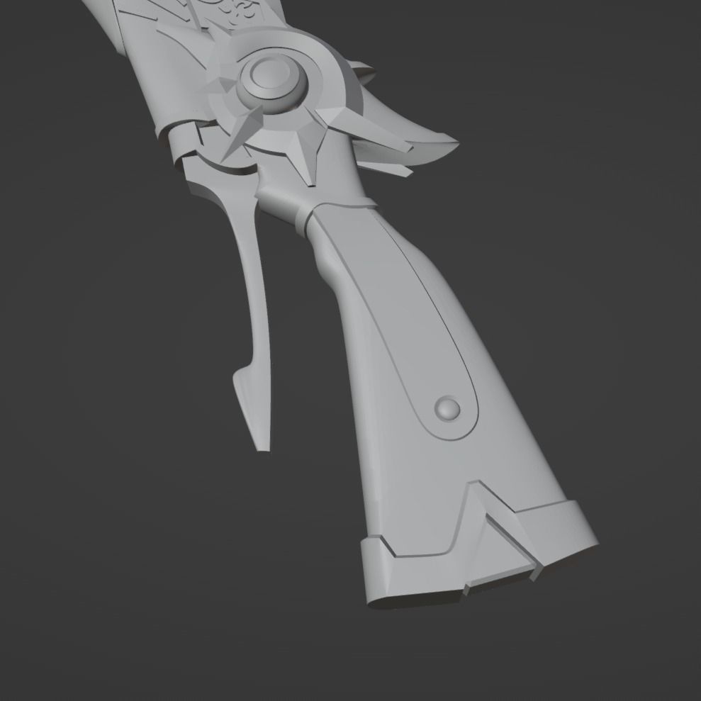 Fatui Pyro Gun - Genshin Impact Cosplay 3D print model_9